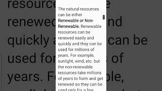 What are Renewable or Non Renewable Resources Class 8 Geography Chapter 1 [upl. by Llehcor]