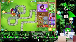 Bloons TD6 Monkey Meadow Hard Double Halve Cash [upl. by Todd]