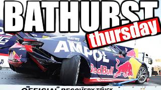 Hes In The Fence  Scott Pyes Mischief  Bathurst Thursday  V8 Supercars Torque [upl. by Tnomed]