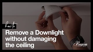 How to remove a downlight without damaging the ceiling [upl. by Goldy]