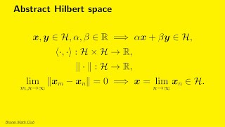 Abstract Hilbert space [upl. by Meagher]