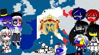 Past Countryhumans react to the Napoleonic Wars Part 2  France and UK [upl. by Einnaoj]