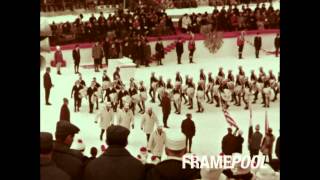 Opening Ceremony of the Olympic Winter Games in Innsbruck Austria 1964 HD Stock Video  Framepool [upl. by Delcine]