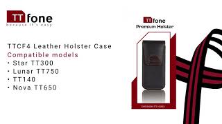 TTfone Premium Holster Case Impact Resistant with belt clip Big Button Mobile Phones [upl. by Darnall]