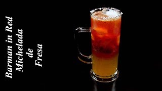 como hacer la mejor MICHELADA DE FRESA [upl. by Salahi]