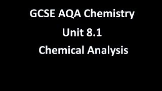 Revie GCSE Chemistry C81 Chemical Analysis and Testing Gases [upl. by Tera255]