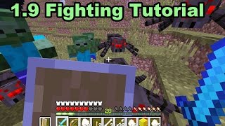 How to Fight in Minecraft 19 Update Tutorial  Shield and Sword Attacks [upl. by Rudie]