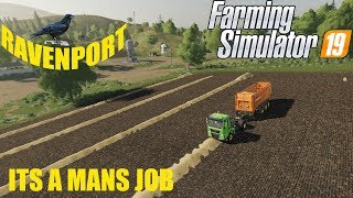 Ravenport Ep 38 Farming Simulator 19 Turning grass into corn [upl. by Akinak418]