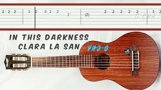 in this darkness Clara la san Slow easy melody fingerpicking guitar tabs tutorial [upl. by Nata998]