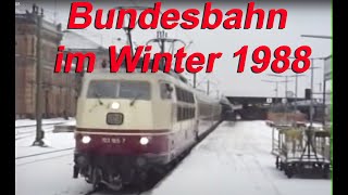 1988 Deutsche Bundesbahn fuhr auch im Winter pünktlich [upl. by Lrat]