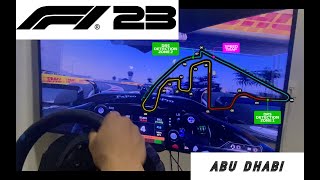 F1 23  ABU DHABI  NOOB ON THE WHEEL [upl. by Swee]