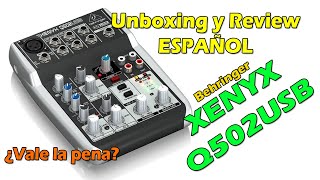 Behringer Xenyx q502usb ESPAÑOL [upl. by Earized525]