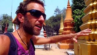 A Walking Tour of Siem Reap Cambodia near Angkor Wat Temples [upl. by Bodkin]