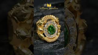 Emerald stone gold ring for men’s Contact us at 919246155011 [upl. by Nylirehc]