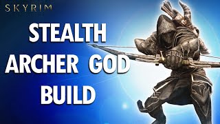 Skyrim Anniversary How to Make an OP STEALTH ARCHER GOD Build [upl. by Attalie]