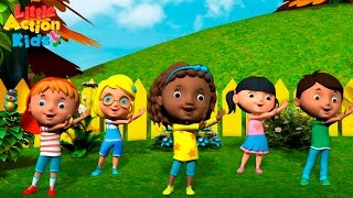 Kids Kindergarten Songs Playlist  Sing amp Dance Along With Little Action Kids [upl. by Aeneus266]