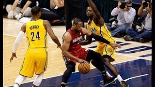 Paul George and Lance Stephenson Outpace the Heat in Game 1 [upl. by Legyn29]