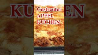 Gestreuter APFELKUCHEN  schnell gemacht und köstlich shorts [upl. by Arenat]