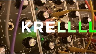 West Coast Woggle  Krell Patch on MU Modular Synth [upl. by Nylarad310]