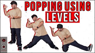 Popping Dance Tutorial How to Use Levels [upl. by Aldwon72]