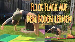 Flick Flack auf dem Boden lernen🤸🏼‍♀️Wie ich Flick Flack auf dem Boden gelernt habe🙈 [upl. by Ordnas693]