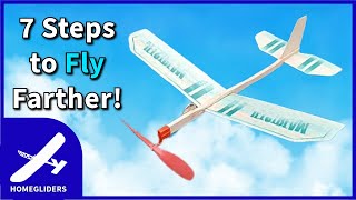 Maximizing Flight 7 Modifications to Improve Your Rubber Band Airplane [upl. by Ynaffyt]