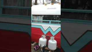 1967 Winnebago Twin Lounger travel trailer For sale Shorts vintagecamper [upl. by Teplica680]