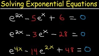 Solving Exponential Equations In Quadratic Form  Using Logarithms With e [upl. by Leroj]