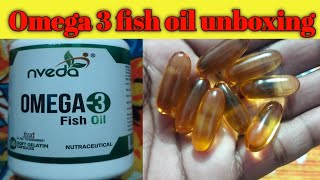 Omega 3 fish oil first time unboxing [upl. by Venita607]