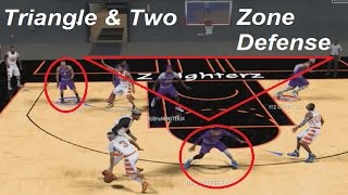 NBA 2K17 Pro Am Triangle amp Two Zone Defense [upl. by Libb]