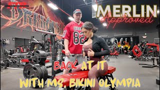 Back at it with Ms Bikini Olympia Jenn Dorie  Merlin Approved [upl. by Itsuj]