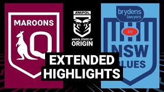 State of Origin 2022  Game 3  Extended Highlights  NRL [upl. by Trent]