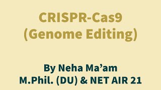 CRISPR Cas9 Genome Editing [upl. by Thierry]