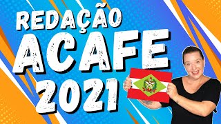 Redação ACAFE 2021 [upl. by Anawahs933]