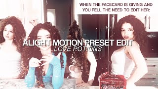 LOVE POTIONS  Tiktok Trend Velocity Edit Preset alight motion [upl. by Nerual705]