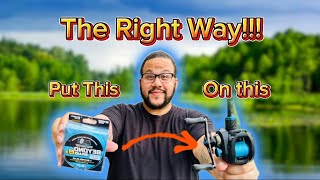 How To Spool BRAID On A Baitcaster EASIEST Method [upl. by Valenba202]