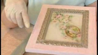 Making Picture Frames Look Old  Crackle Mistakes When Aging a Picture Frame [upl. by Zolnay]