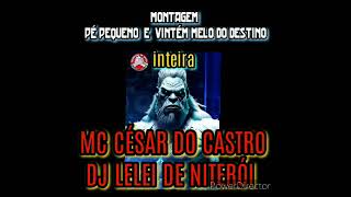 MONTAGEM PÉ PEQUENO E VINTÉM MELO DO DESTINO MC CÉSAR DO CASTRO DJ LELEI DE NITERÓI [upl. by Bocock]