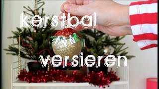 Kerstbal versieren met kralen [upl. by Sul]