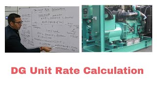 Diesel generator Fuel Consumption l Unit liter l cost per KWH l DG Unit rate Calculation hindi [upl. by Ella]