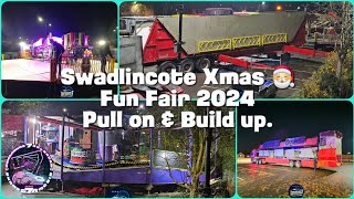 Swadlincote Xmas Fun Fair 2024 Pull on amp Build up [upl. by Brufsky]