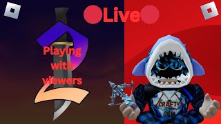 🔴Roblox with viewers🔴🔴 mm2 roblox funny livestream 🔴 [upl. by Wixted779]