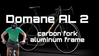 2024 Trek Domane AL 2 Rim Brake Walkaround Review and Actual Weight [upl. by Aisatal]