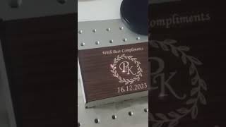 Fiber Laser Marking Engraving MDF Box laserengraving engraving fiberlaserengraving [upl. by Bose]