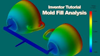 Autodesk Inventor  Mold Fill Analysis  Injection Molding [upl. by Bev]