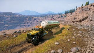 How to recover a stuck fuel trailer in SnowRunner [upl. by Aihsiym775]