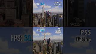 PS5 vs PS5 Pro  Marvels SpiderMan 2 Comparison ps4pro spiderman2 [upl. by Hymen]