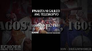 AGOSTO 25 1609  IPINAKITA NI GALILEO ANG TELESKOPYO youtubeshorts worldhistory historyfacts [upl. by Freeborn]