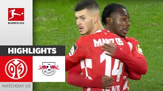 IMPORTANT Win vs Leipzig  Mainz 05  RB Leipzig 20  Highlights  Matchday 10 Bundesliga 2324 [upl. by Ennovyahs]