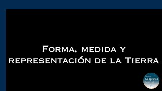 Forma Medida y Representación de la Tierra  Instituto Geográfico Nacional [upl. by Myrt]